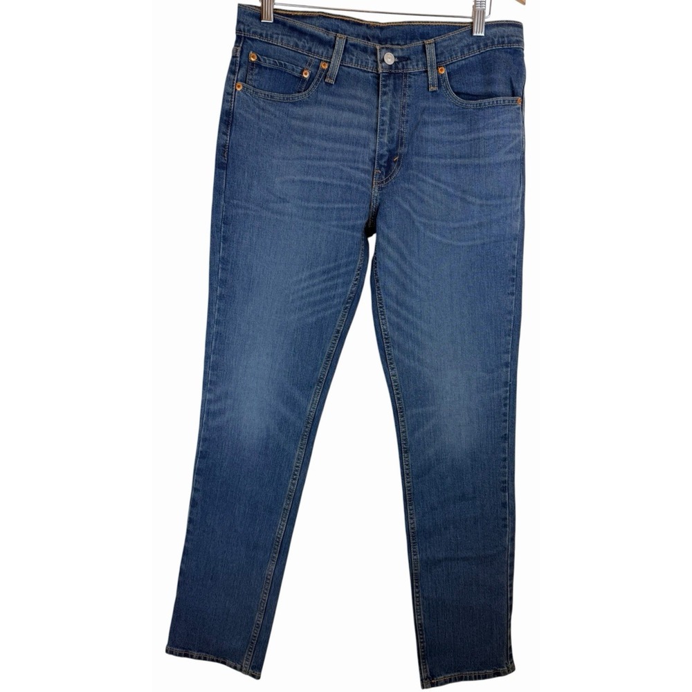 Levi's 511 Slim Fit‎ Men's Denim Jeans 33X34 Blue Stretch Whisker